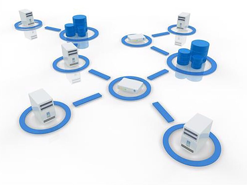 Les routeurs connectent un réseau de serveurs et de piles de serveurs.